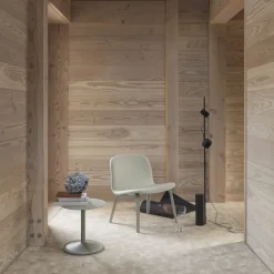 Butaca Lounge Visu asiento tapizado, Steelcut trio 133-Grey