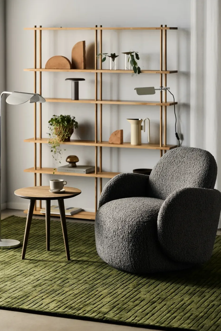 Butaca Mo con función giratoria, Glore grey