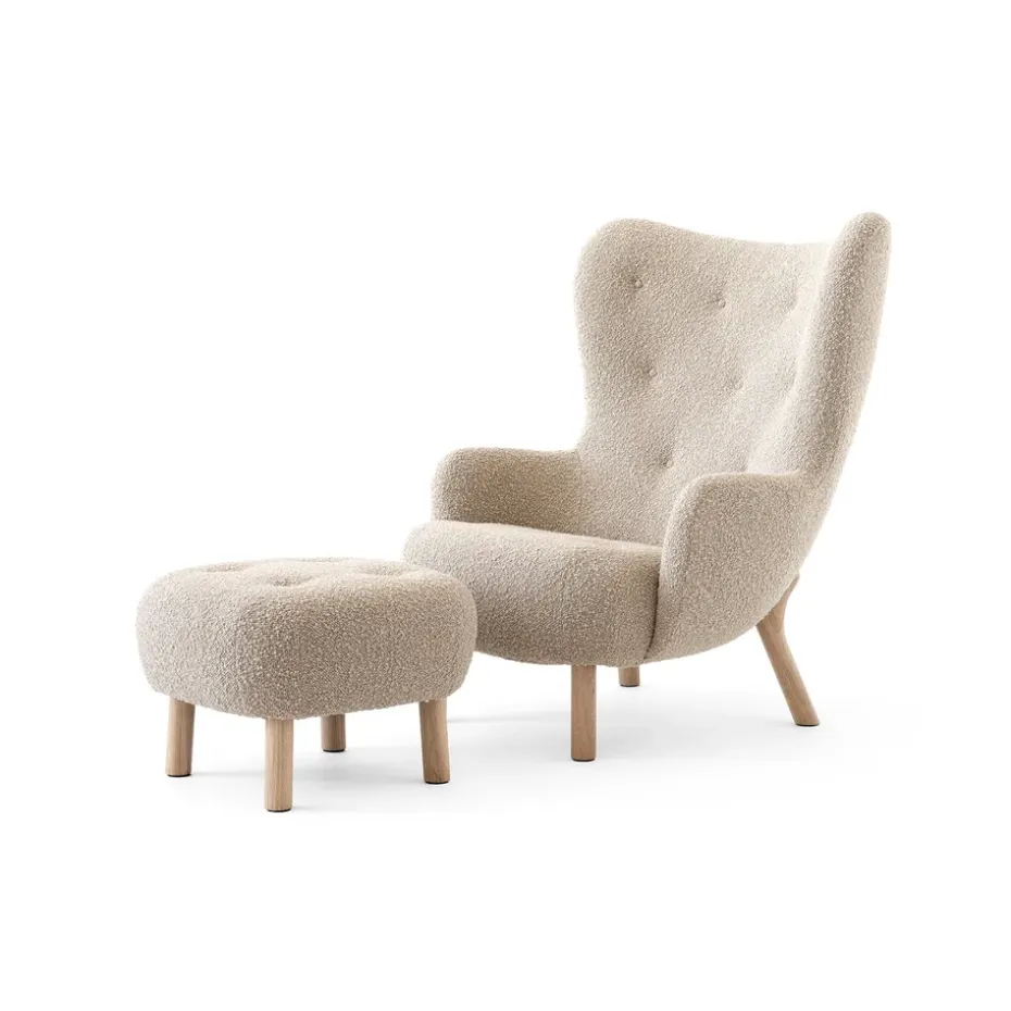 Butaca Petra VB3 High incl. pouf ATD1, Roble aceitado-Karakorum 003