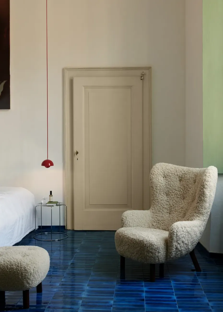 Butaca Petra VB3 High, Nogal aceitado-Sheepskin Moonlight