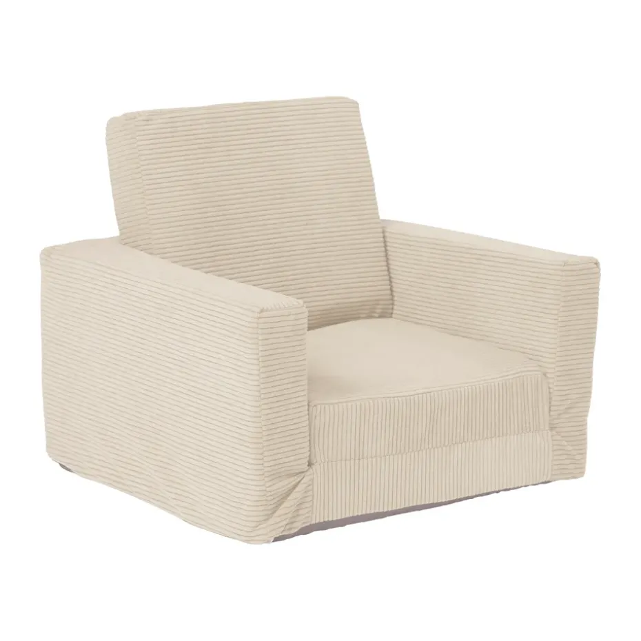 Butaca plegable Kid's Base, Blanco natural