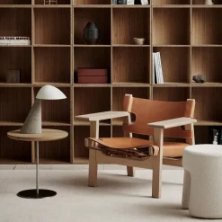 Butaca The Spanish Chair, Cuero negro - roble ahumado