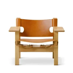 Butaca The Spanish Chair, Cuero cognac - roble aceitado