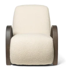 Buur lounge chair Nordic Bouclé, Blanco roto
