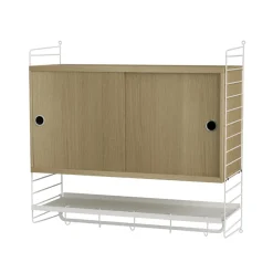 Cabinet con puertas correderas String, Roble, 78x30 cm