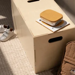 Caja de almacenamiento Cube Long, Abedul