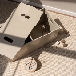 Caja de almacenamiento Cube Long, Beige