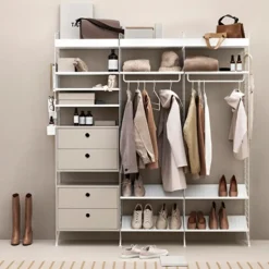 Cajonera String, Beige, 58x30 cm