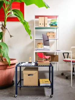 Carrito Arcs Trolley Low, Steel blue