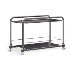 Carrito con ruedas Tension, Cromo-graphit texture