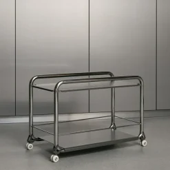 Carrito con ruedas Tension, Cromo-graphit texture