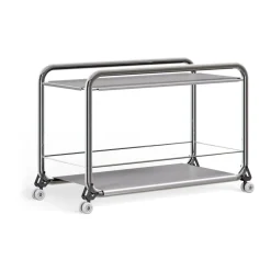 Carrito con ruedas Tension, Cromo-acero inoxidable