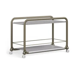 Carrito con ruedas Tension, Grey green-acero inoxidable