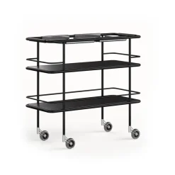Carrito de servicio Cargo Support, Negro