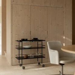 Carrito de servicio Cargo Support, Negro