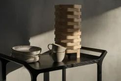 Carrito para servir Teatime, fresno lacado negro