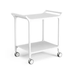 Carrito para servir Teatime, fresno lacado blanco