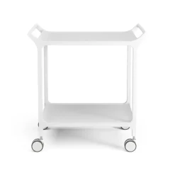 Carrito para servir Teatime, fresno lacado blanco