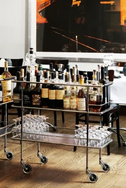 Carro de servicio Cargo, Laminado negro-cromo