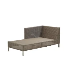 Chaise longue Connect, Taupe, derecho