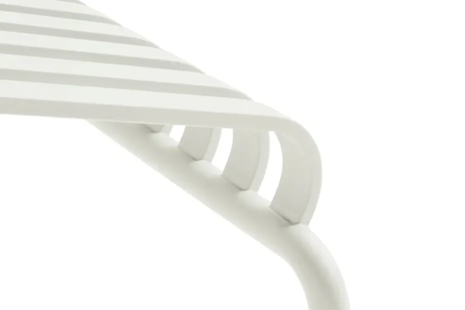 Chaise longue Palissade, Cream white