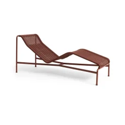 Chaise longue Palissade Cord, Iron red