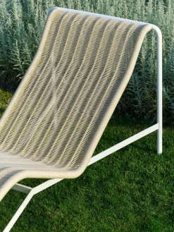Chaise longue Palissade Cord, Cream white