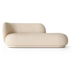 Chaiselongue Diván Rico izquierda, Brushed offwhite