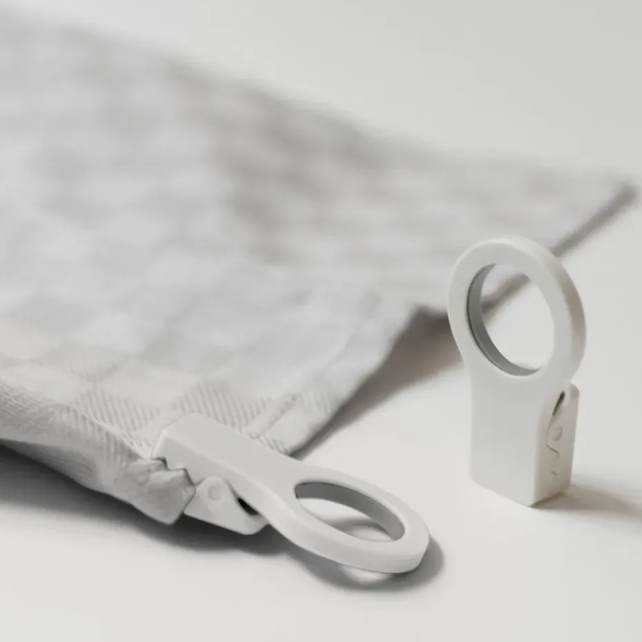 Clips para paños de cocina Bosign Loop 2-pack, Blanco