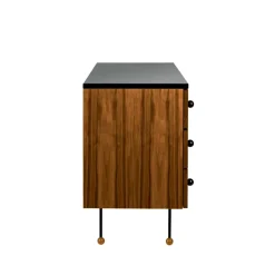 Cómoda 62 Dresser, American walnut, 3 cajones