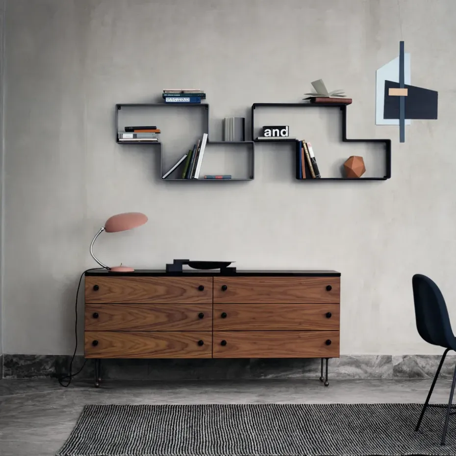 Cómoda 62 Dresser, American walnut, 3 cajones