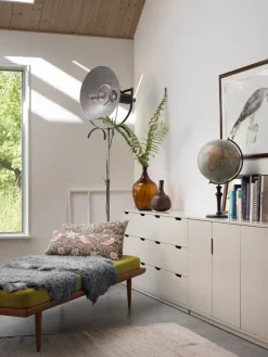 Cómoda Aoko doble 6 cajones, Beige