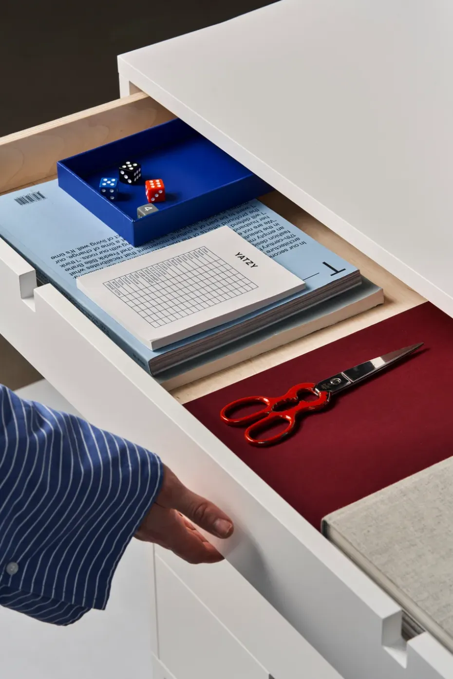 Cómoda Square 5 cajones, Blanco