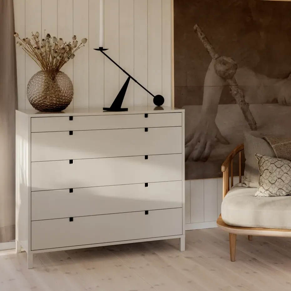 Cómoda Square 5 cajones, Sand