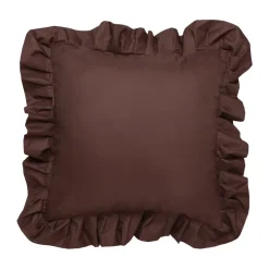 Cojín con volantes Garden Glory Outdoor 45x45 cm, Brown