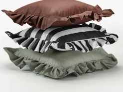 Cojín con volantes Garden Glory Outdoor 45x45 cm, Brown