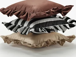 Cojín con volantes Garden Glory Outdoor 45x45 cm, Beige