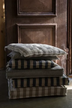 Cojín de asiento Ernst marmoleado 45x45 cm, Gris