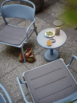 Cojín de asiento Linear Steel Armchair, Twitell dark grey