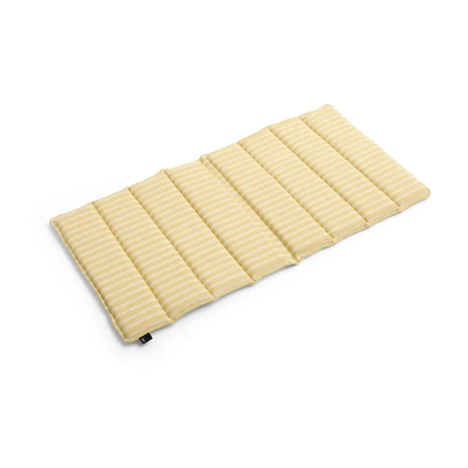 Cojín de asiento Terrazza Folding, Yellow bold stripe, 82x40 cm