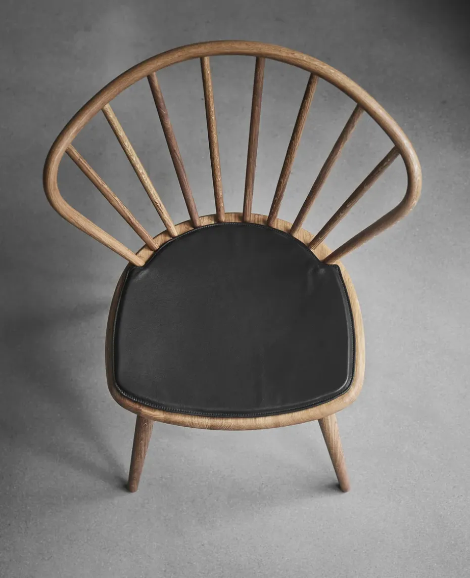 Cojín de cuero para silla Lilla Åland/Miss Holly, Negro