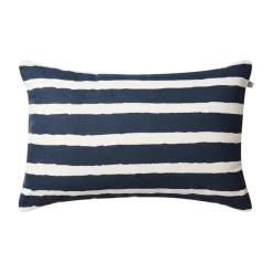 Cojín de exterior Block Stripe 40x60 cm, Blue-off white