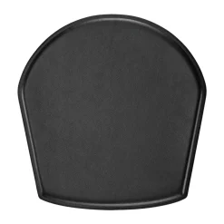 Cojín de silla con reposabrazos/taburete bar ZigZag, Cuero bonded negro