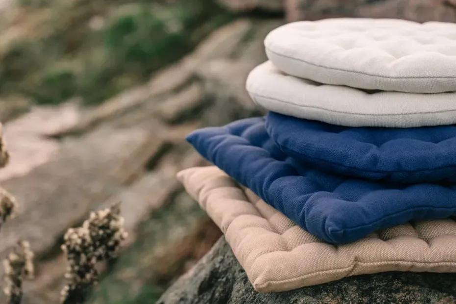 Cojín de silla Pepper Ø37 cm, Beige cremoso