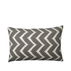 Cojín Ikat Sema, Grey/offwhite, 40 cm