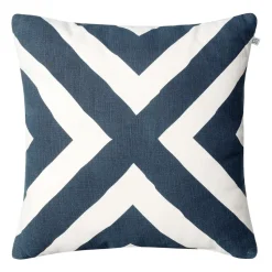 Cojín Impal Outdoor, Blue/off white, 50 cm