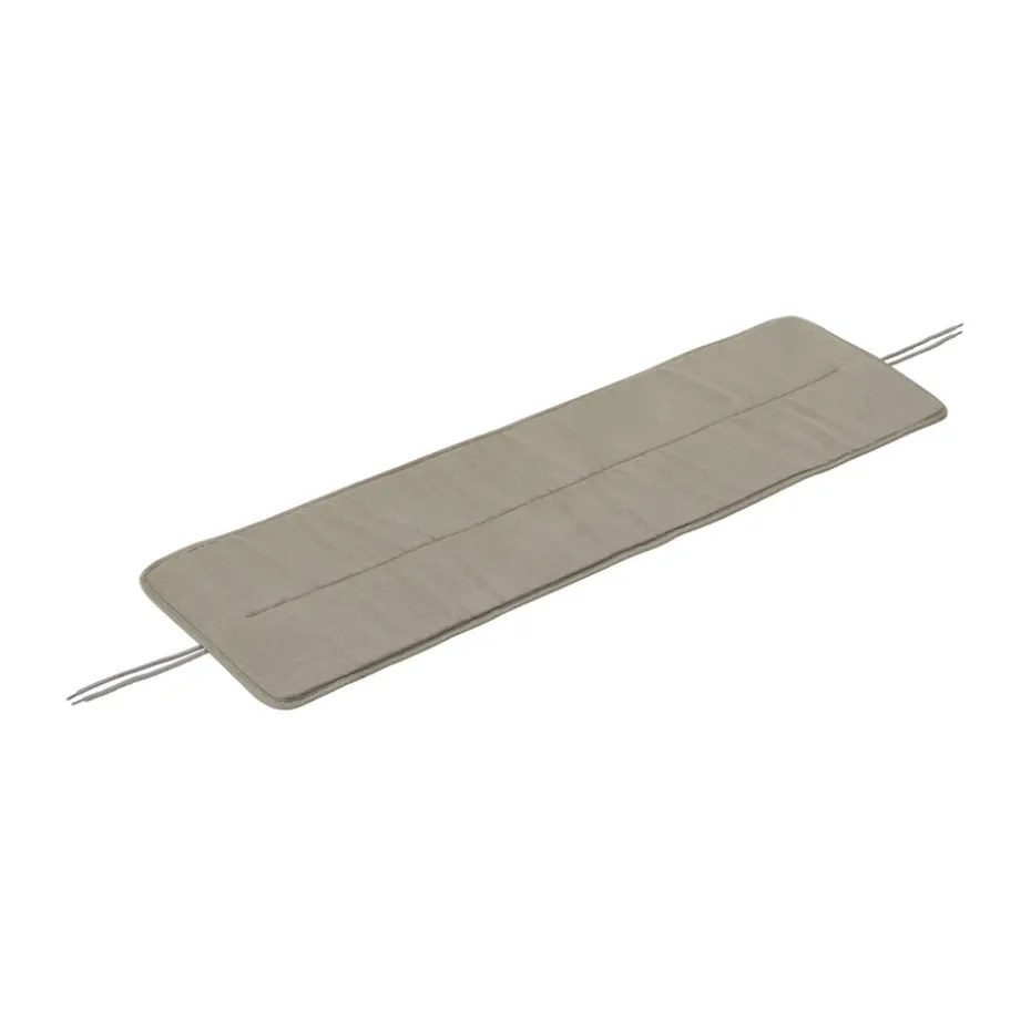 Cojín Linear steel bench pad 110x32,5 cm, Light grey