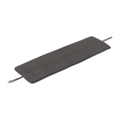 Cojín Linear steel bench pad 110x32,5 cm, Dark grey