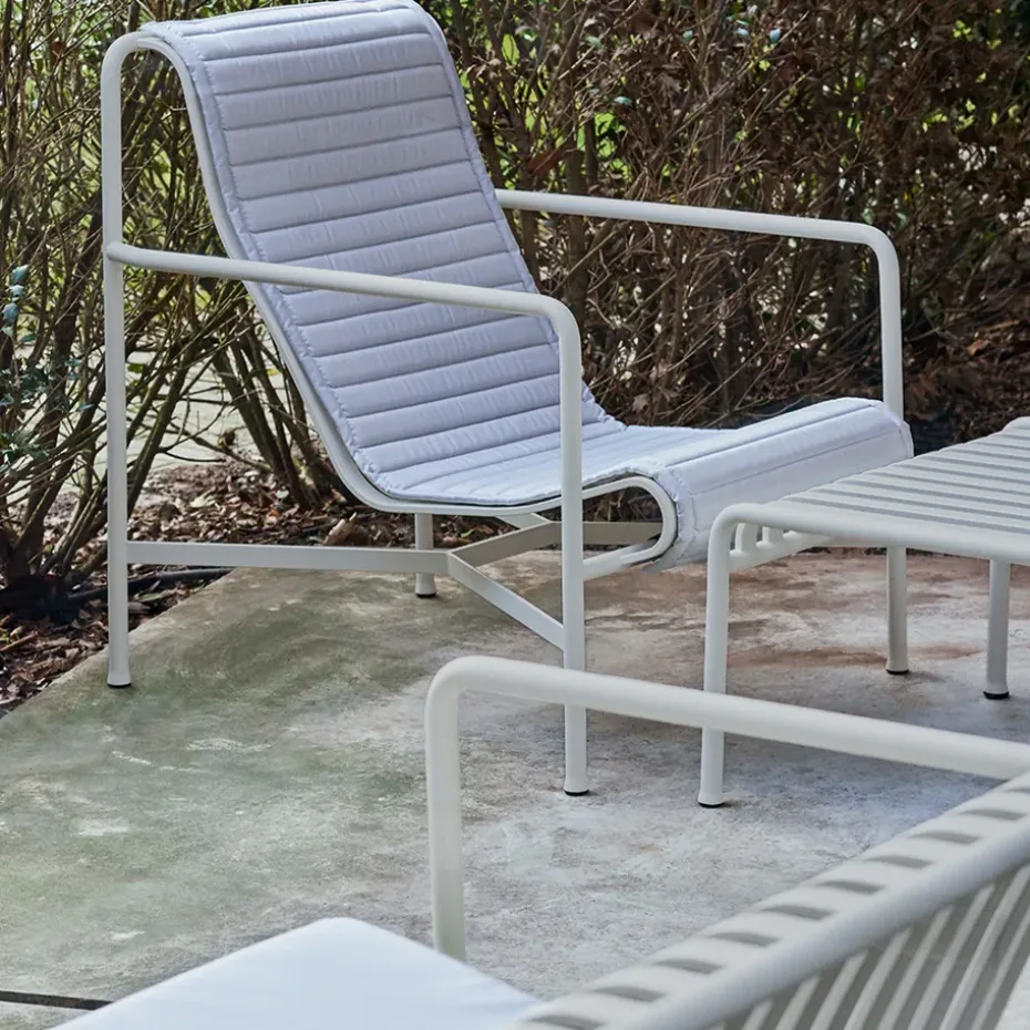 Cojín para Butaca Lounge Palissade High Quilted, Sky grey, para sillón lounge alto