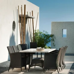 Cojín para silla con reposabrazos Hampsted, Cane-line Natté grey